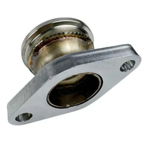 Stainless Steel 38mm 2-Bolt to 44mm Turbo V-Band Wastegate Flange Adapter - Picture 1 of 13