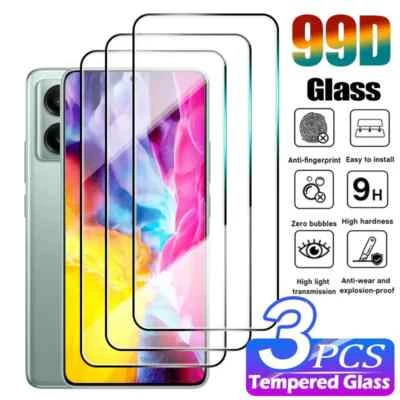 Tempered Glass Fr Redmi Note 14 13 13R 12 12S 11S 11 11T 10 Pro Screen Protector - Image 1 of 4