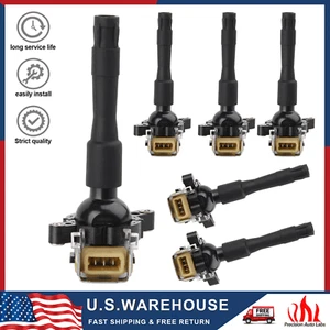 Juego de 6 bobinas de encendido para BMW E36 E39 E46 X5 Z8 325 328 525i V6 1994-05 UF354 - Imagen 1 de 13