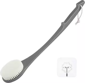 Body Back Scrubber – 17'' Long Handle Shower Brush, Durable Exfoliator for Dry & - Picture 1 of 12
