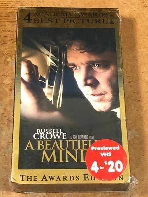 A Beautiful Mind VHS VCR Video Tape Used Movie Russell Crowe  - Image 1 of 4