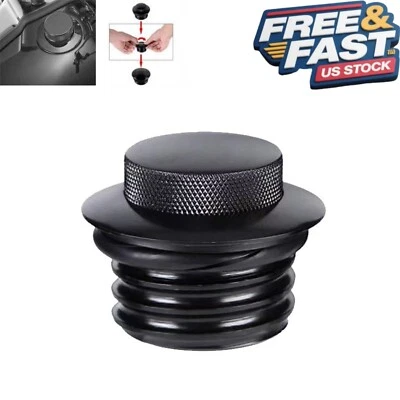 CNC Black Gas Cap for Harley Davidson Dyna Softail Sportster Touring 1996-2017 Foto 1 de 4