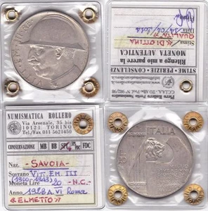 VITT. EMAN. III 20 LIRE 1928 HELM - NC - GUTACHTEN SPL+ - Bild 1 von 1