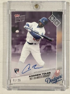 Andrew Toles (RC) (AU) 2017 Topps Now Purple #1/25 RARE - Picture 1 of 6