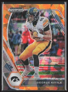 2021 Panini Prizm Draft Picks Collegiate #50 George Kittle Orange Ice - Picture 1 of 2