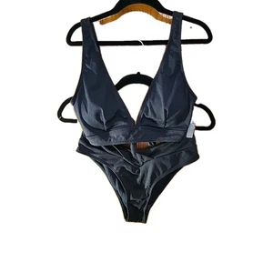 SHEIN Bikini Badeanzug schwarz Größe M neu - Bild 1 von 8