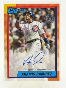 2025 Topps Update Aramis Ramirez 1990 Topps Baseball Autogramm #90B2-AR Chicago Cubs - Bild 1 von 2