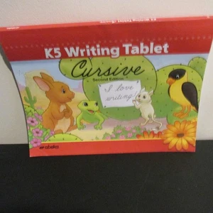 abeka. K5 Writing Tablet. Cursive. Second Edition. No Markings. - Picture 1 of 3