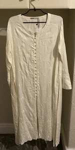 KHAADI Two Piece Suit Kurti And Bottoms In Off White. New With Tags - Picture 1 of 9