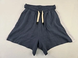 Hammill & Co White Cotton Shorts Blue & White Drawstring Size Large  - Bild 1 von 12