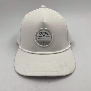 Callaway Performance Gear Cap White Adjustable Snapback Hat NWT - Picture 1 of 10