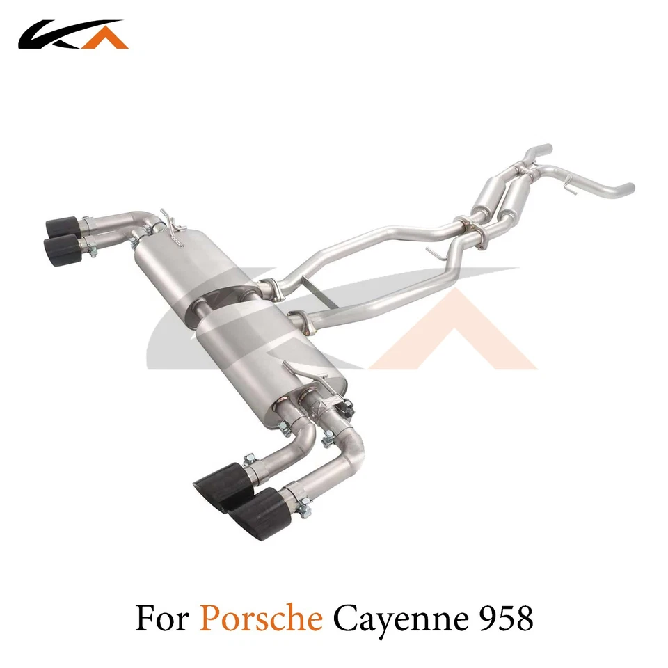 Escape KA Catback para Porsche Cayenne 958 3.0T sección trasera acero Foto 1 de 4