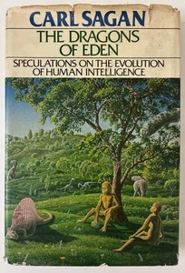 The Dragons Of Eden Carl Sagan 1977 1st Edit. 2nd Printing Hardcover Pulitzer GD - Picture 1 of 13