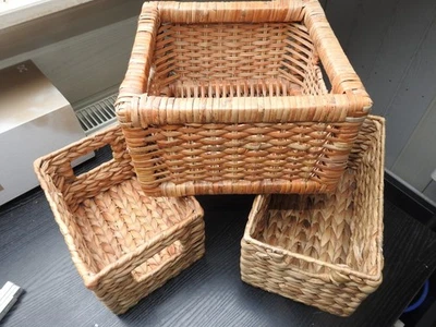 3 Bastkörbchen zur Aufbewahrung *top Zustand* - Bild 1 von 4