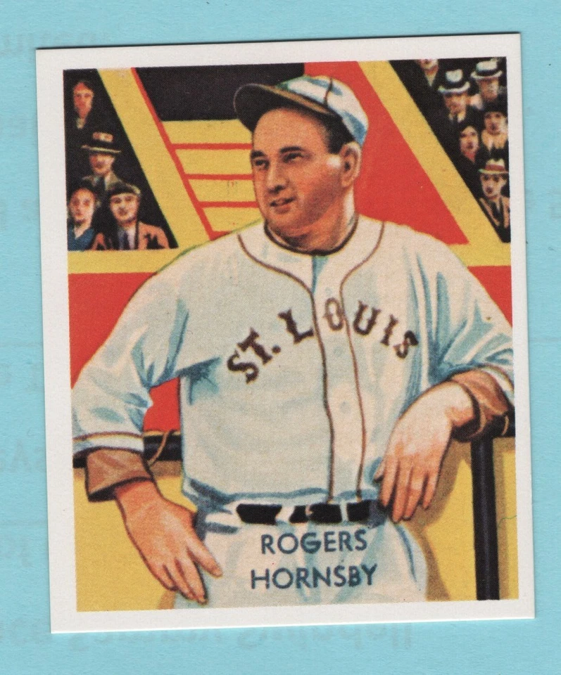 1935 Diamond Stars Reprint # 44 Rogers Hornsby -- 742 - Image 1 of 2
