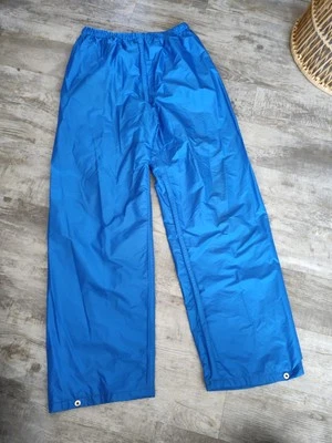 Vtg Columbia Omni Tech Nylon Rain Pants Waterproof Men's Mesh Lined Size L Blue  - Image 1 of 4
