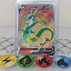 Pokémon TCG Serperior V 170/195 Full Art Silver Tempest 2022 NM - Bild 1 von 3