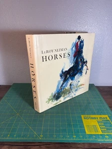 Leroy Neiman "Horses" 1st Edition 1979 HCDJ Beautiful Coffee Table book - Foto 1 di 24