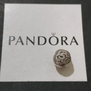 Pandora Plata de Ley Brillante Rosa Clip con Circonita Transparente - 791529cz - Imagen 1 de 5