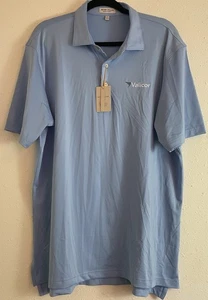 Peter Millar Summer Comfort Golf Polo Old Collier Golf Club Logo Blue Large - Picture 1 of 12