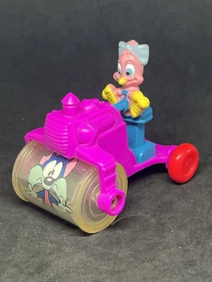 Warner Bros Tiny Toons Sweetie Pie Steam Roller Pink Vintage Mcdonalds 1992 A1 - Image 1 of 4