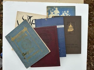 6 Antique Year Books 1926 1933 1940 1954 1961 Radiator Index Pawmystonian Brun - Picture 1 of 24