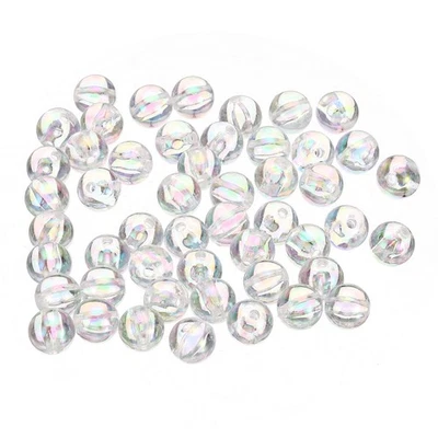 8mm Acrilico Perline,300pz Rotondo Perline Stile 1,Trasparente AB Colore - Immagine 1 di 4