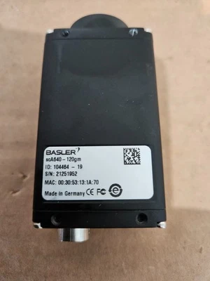 Basler scA640-120gm GigE Industrial Camera + G50mm f/1.8 C-Mount Lens - Image 1 of 4