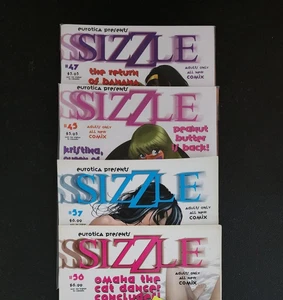 Lote Sizzle Comix #45, 47, 56, 57 - Mantequilla de maní, juegos de plátano, bailarina de gato Omaha - Imagen 1 de 4
