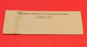 1968 Map of Grosse Pointe - Michigan - Karl Davies Real Estate Advertisement - Picture 1 of 6