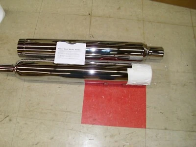 SUPERTRAPPKERKER 140-65226, 4" "STOUT" SLIP ON MUFFLERS, FLH-FLT'S, 2017-2019.# - Image 1 of 4