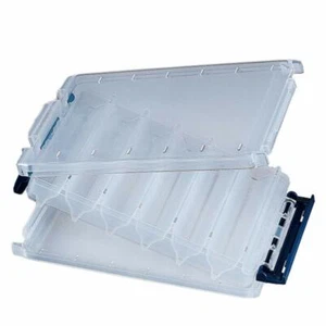 MEIHO Fishing Double Layer Bait Tackle Storage Box Plastic Clear Reversible 120 - Picture 1 of 5