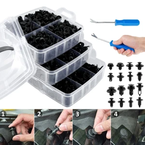 625 PCS Car Body Trim Clips Retainer Bumper Auto Panel Push Plastic Fastener Kit - Picture 1 of 4