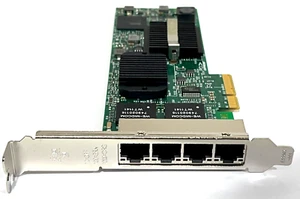 Dell Intel Pro/1000 VT Quad Port PCIe Network Interface Adapter HM9JY CWKPJ Tall - Picture 1 of 5