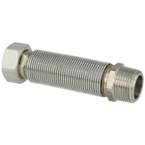 Edelstahlwellrohr Flexrohr flexibel ausziehbar 3/4" 110 - 210 mm mit Dichtung - Bild 1 von 1