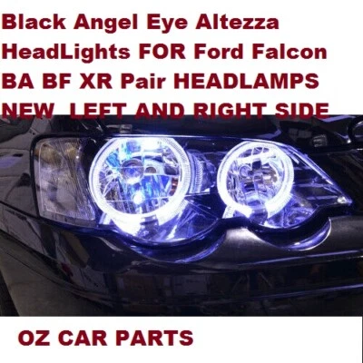 Halo Angel Eyes Head Lights for Ford Falcon FPV BA BF Sedan UTE XR6 Turbo XR8 X2 - image 1 of 4