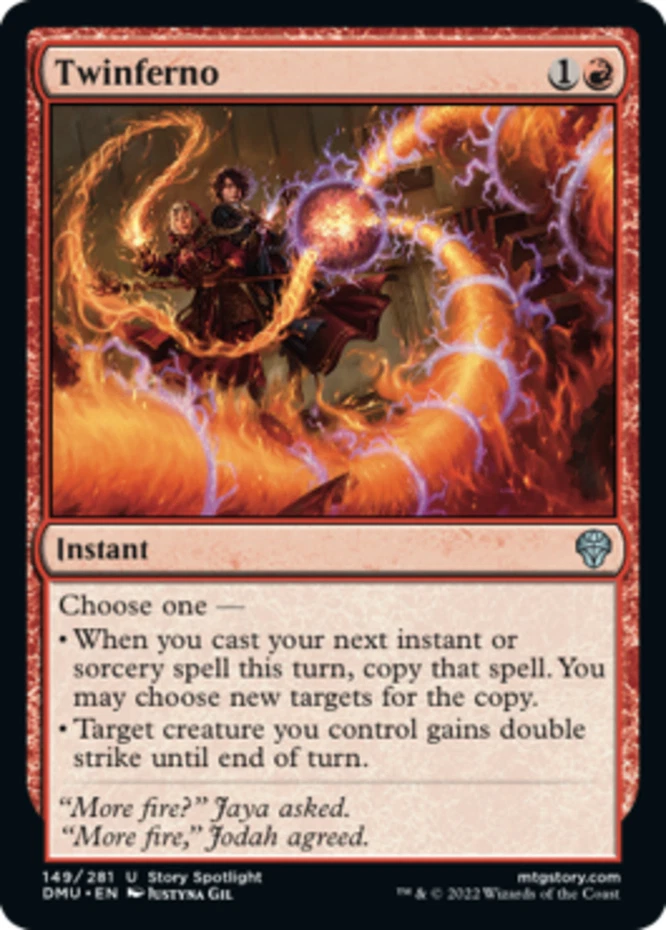 x4 Twinferno U MTG Dominaria United M/NM, English - Image 1 of 1