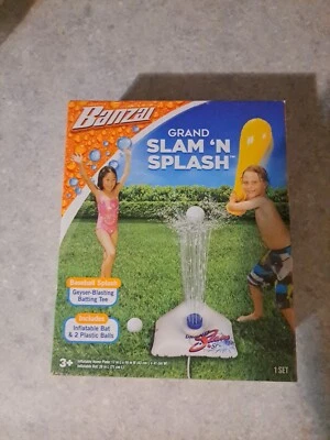 BANZAI Grand Slam N Splash Sprinkler Baseball Game for Kids NIB - Image 1 of 2