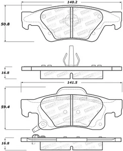 StopTech 309.14980 StopTech Sport Brake Pads Fits Durango Grand Cherokee (WK2) - Bild 1 von 5