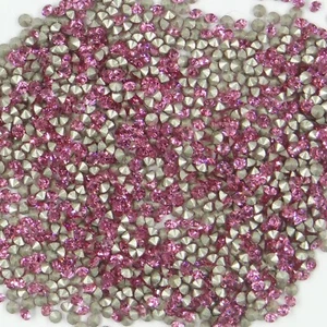 1028 PP10 R *** 50 Swarovski Strasssteine konischer Boden PP10 (1,7mm) PINK - Bild 1 von 4