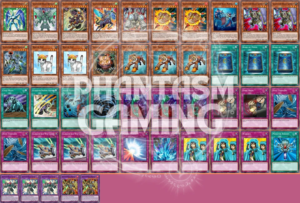 Gladiator Beast Deck Laquari Hoplomus Darius Gyzarus Bestiari Yugioh - Image 1 of 1