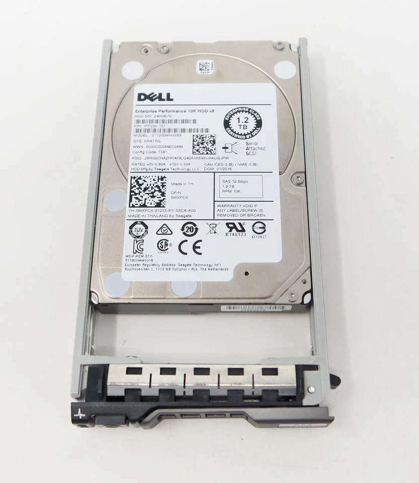 1FF200-151 ST1200MM0088 Dell 1.2TB 10K 12G 2.5" SAS Hard Drive - Image 1 of 2