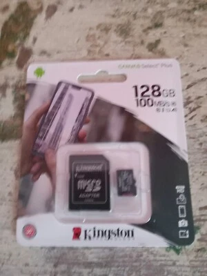 Карта памяти Kingston Canvas Select 128 ГБ 100 МБ/с micro SDXC - Изображение 1 из 2