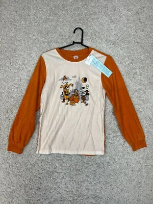 Disney Sleep Shirt  Girls 12 Long Sleeve Halloween Mickey Mouse Goofy Pluto - Image 1 of 4
