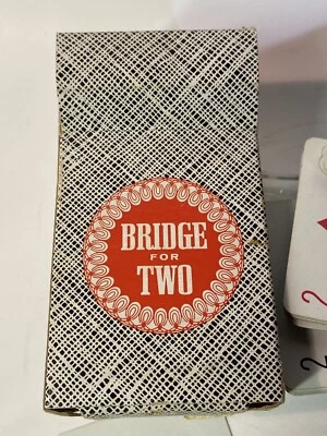 Puente de colección Milton Bradley para dos 1964 juegos de cartas póker casino Foto 1 de 4