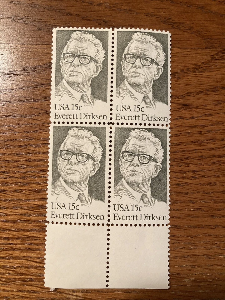 Block of 4 Everett Dirksen U.S. Stamps - Image 1 of 1
