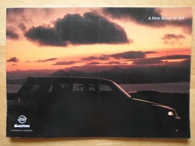 SSANGYONG MUSSO 4x4 orig c2001 UK Mkt Sales Brochure - Image 1 of 4
