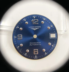 Genuino Vintage Longines Conquest Automático Esfera Azul 25,5 mm - Imagen 1 de 8