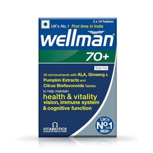 Wellman 70+ Multivitamin Men 30 Tablets Health & Immune System - Picture 1 of 4