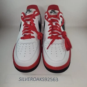 NIKE Air Force 1 LOW ID 'By You' Red Black White CT7875 994 Size 12 - Picture 1 of 6